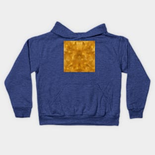 Abstract gold triangle geometrical background Kids Hoodie